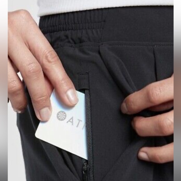 Athleta Women's Black Brooklyn Wide Leg Crop Pant - Picture 3 of 10